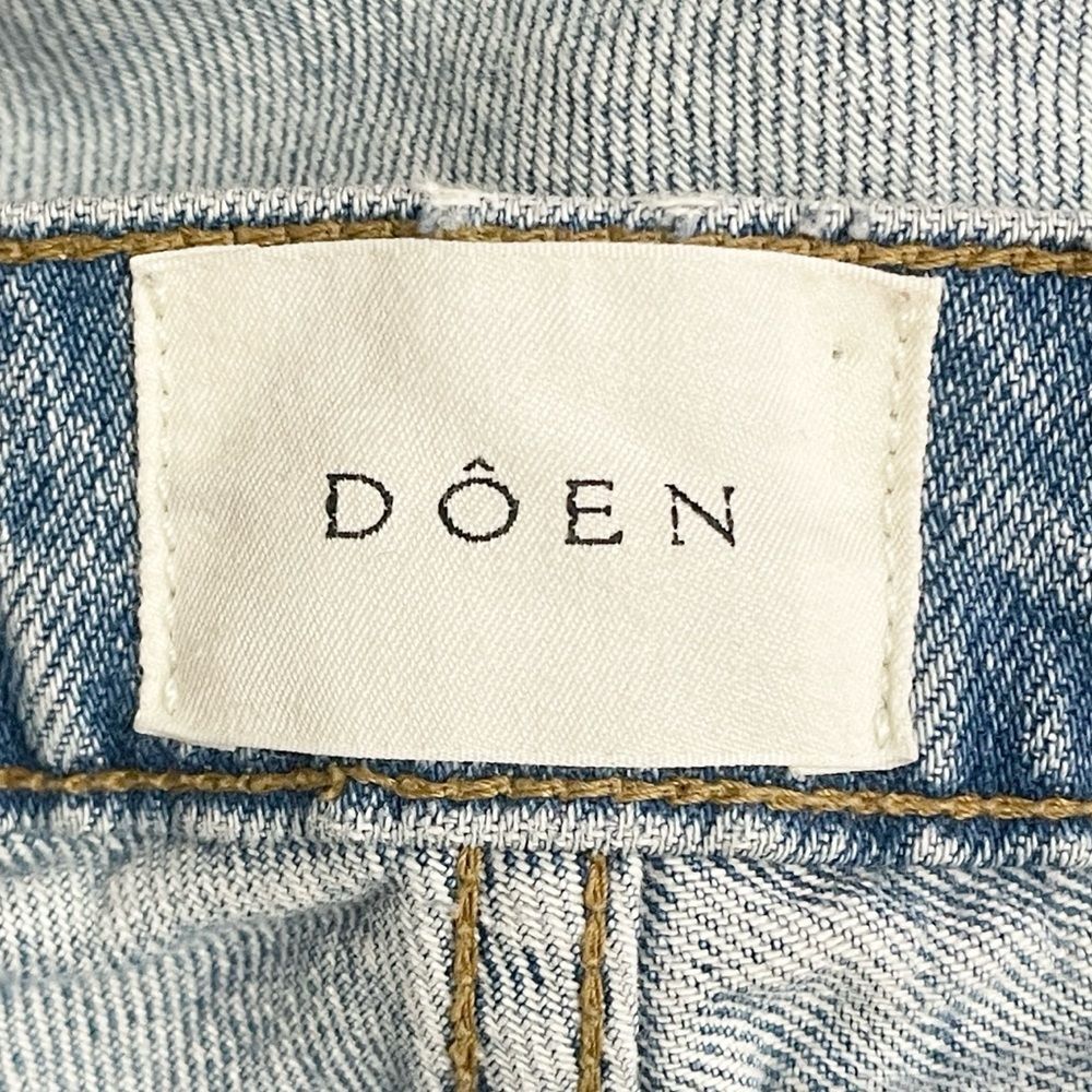 DÔEN Jeans Women’s Size 26 Mid Rise Straight Leg Medium Wash Made USA Denim Doen - Picture 10 of 12